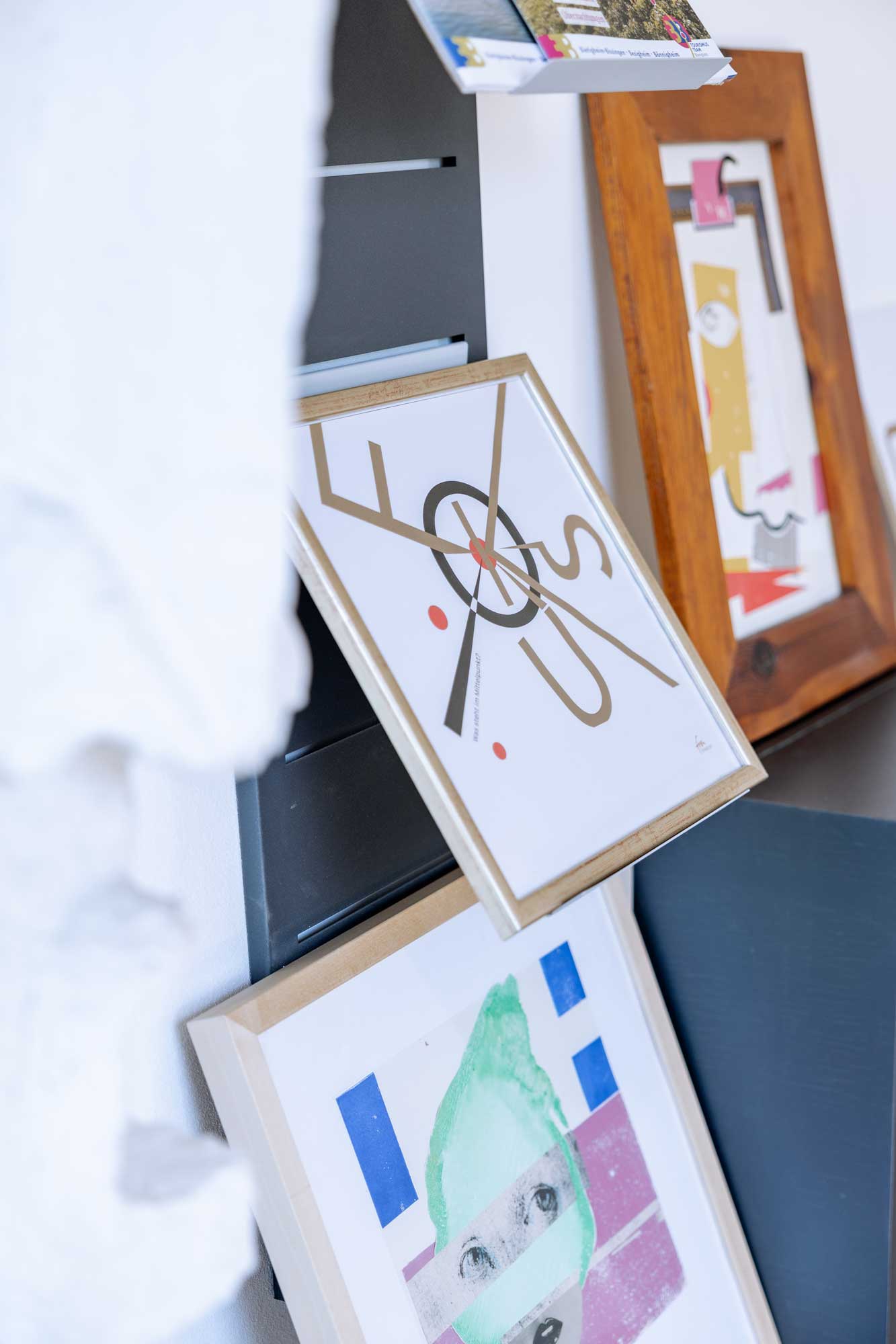 Kunstwerke im Atelier