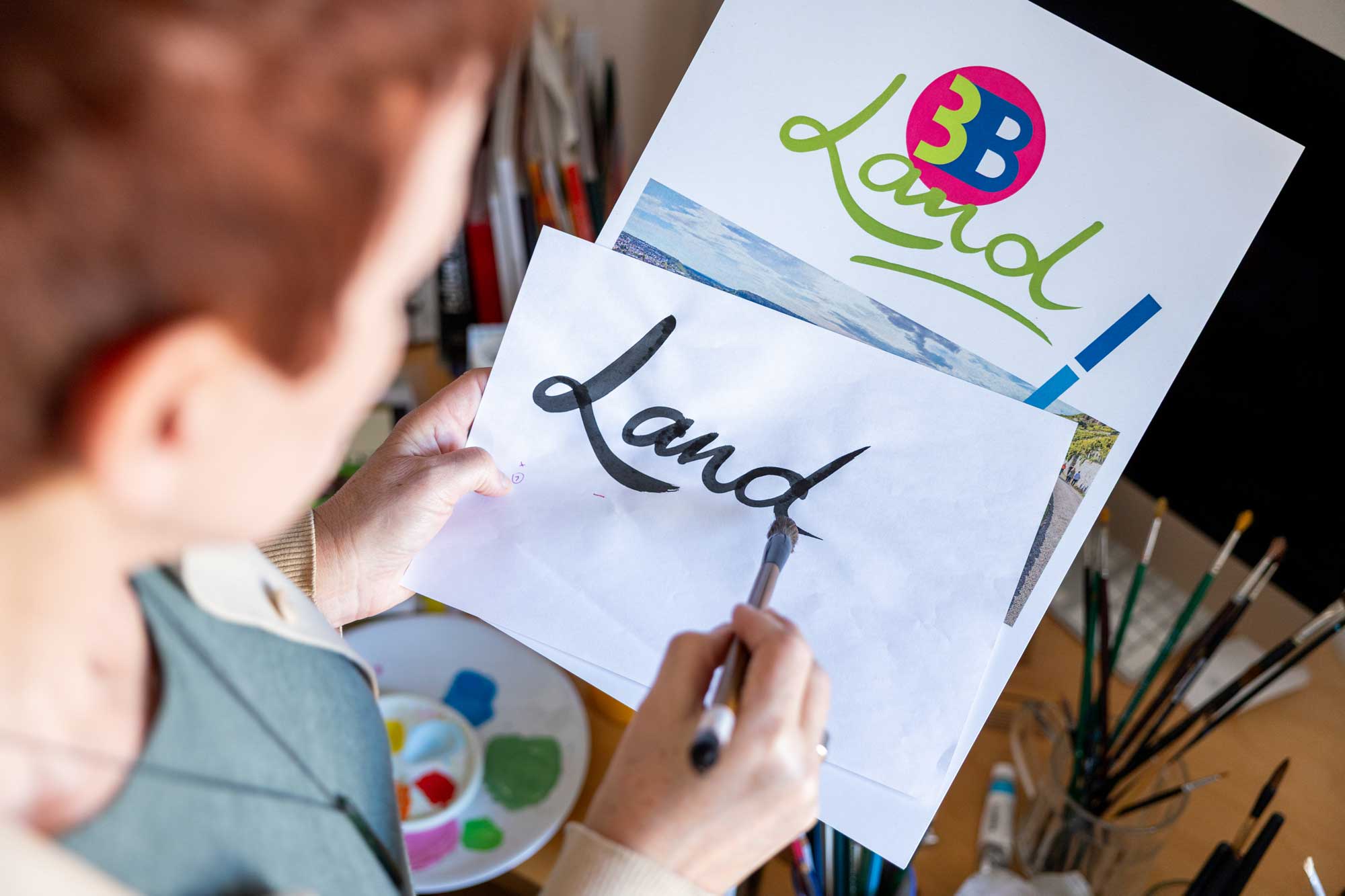 Kalligraphie-Arbeit für 3B Land